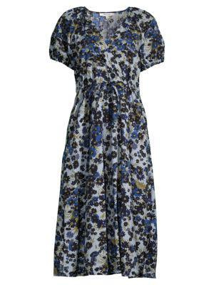 商品Madewell|Floral-Print Drawstring Dress,价格¥410,第7张图片详细描述