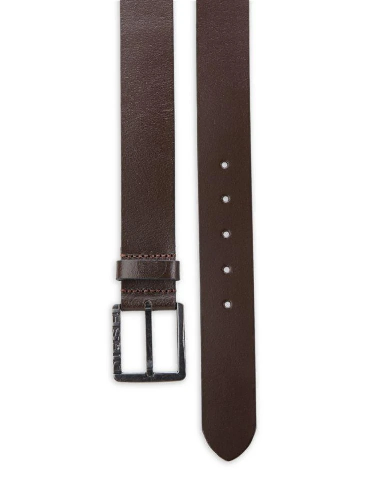 商品Diesel|Square Buckled Leather Belt,价格¥160,第2张图片详细描述