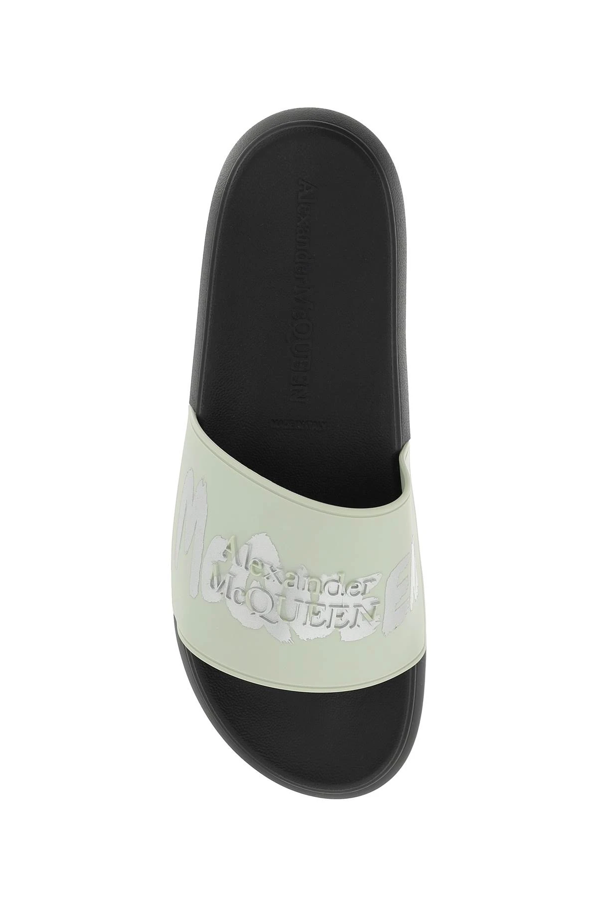 商品【商品预售7天】 Alexander McQueen|Alexander McQueen 男士拖鞋 682490W4QS34617 花色,价格¥2538,第3张图片详细描述
