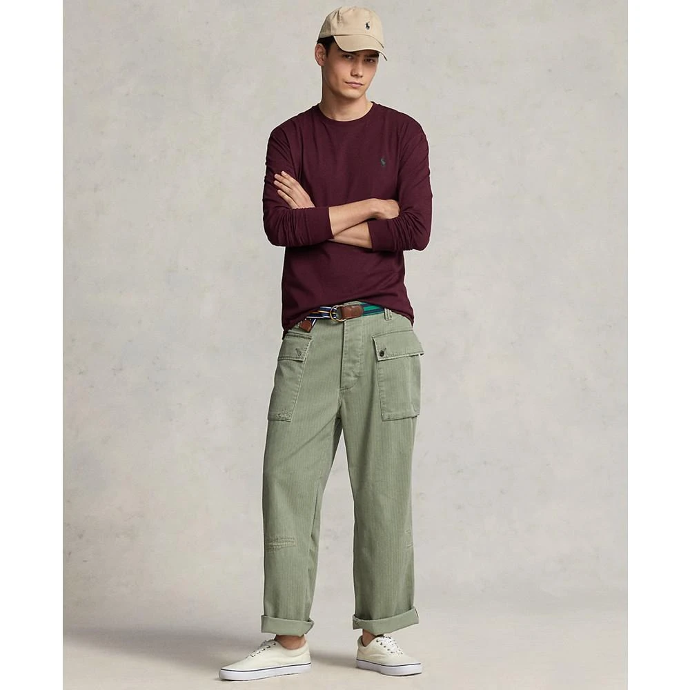 商品Ralph Lauren|男款经典版型平纹针织长袖 T 恤,价格¥299,第4张图片详细描述