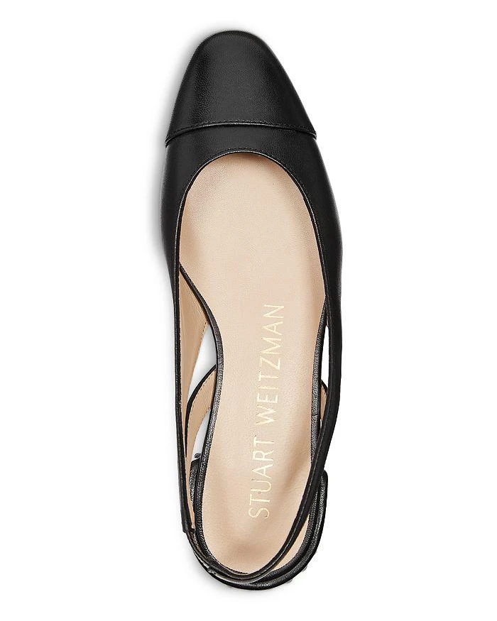 商品Stuart Weitzman|Women's Imitation Pearl Embellished Slingback Flats ,价格¥1700,第3张图片详细描述