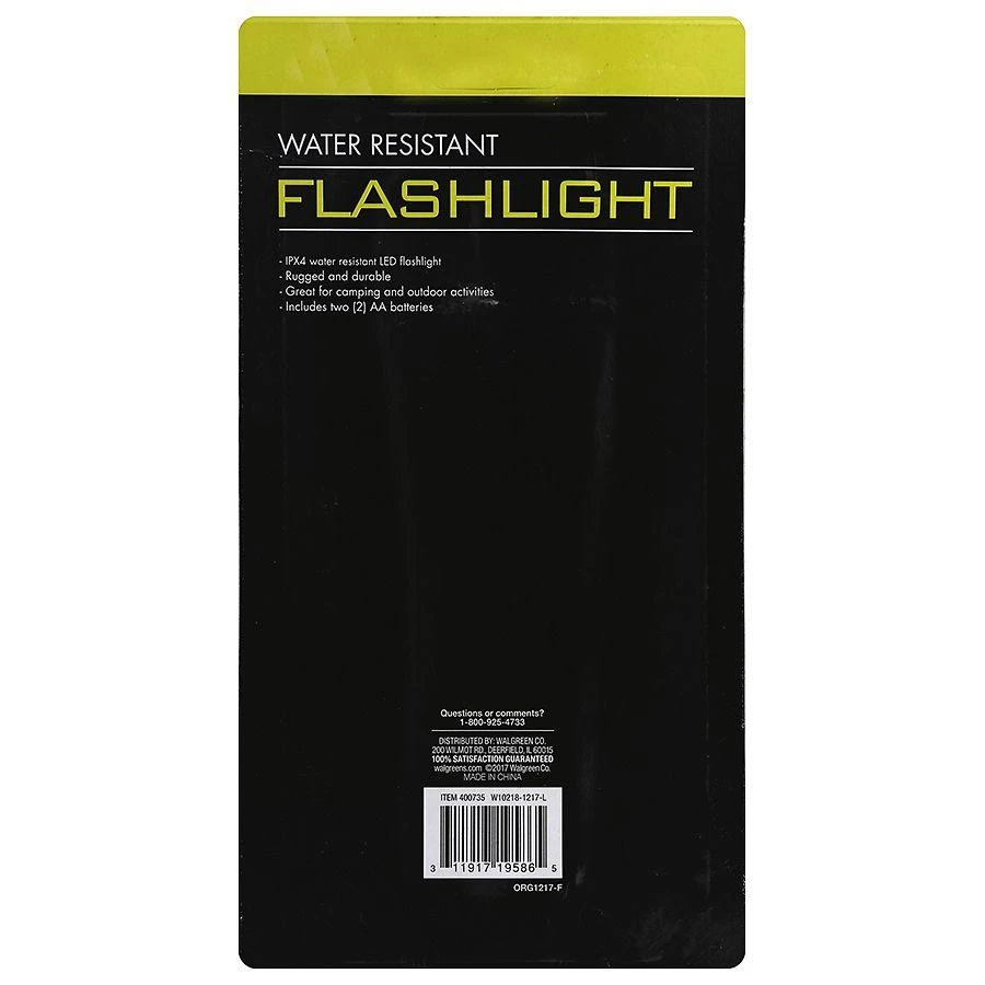 商品Walgreens|Water Resistant Flashlight,价格¥74,第2张图片详细描述