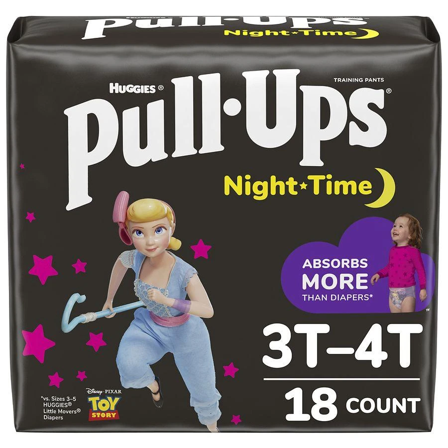 商品Huggies Pull-Ups|Girls' Night-Time Potty Training Pants Size 3T-4T,价格¥79,第1张图片详细描述