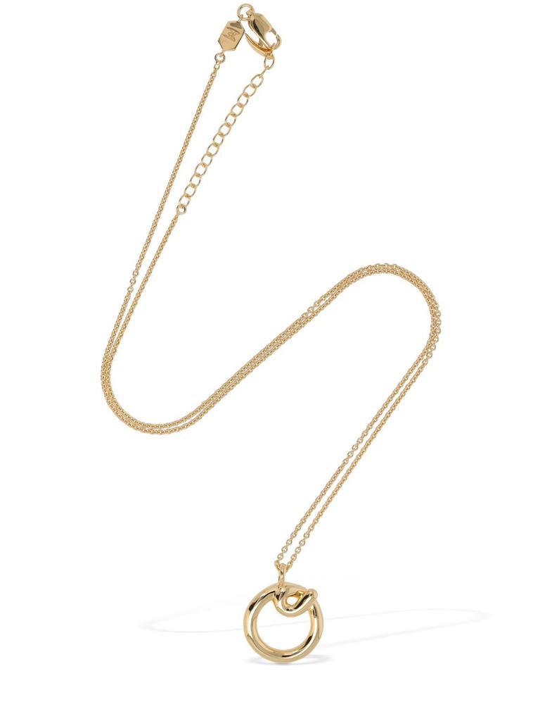 商品Missoma|Curvy Molten "o" Pendant Necklace,价格¥810,第4张图片详细描述