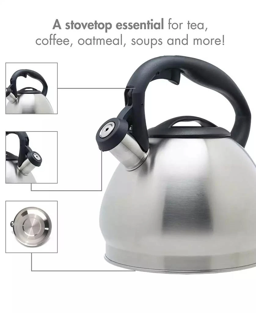 Stainless Steel 3 Quart Cascade Whistling Stovetop Tea Kettle 商品