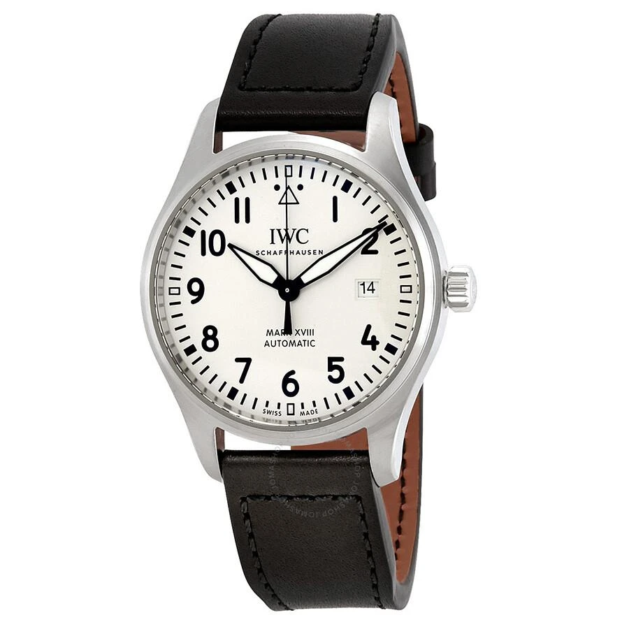商品IWC Schaffhausen|Pilots Mark XVIII Automatic Silver Dial Men's Watch IW327012,价格¥28605,第1张图片