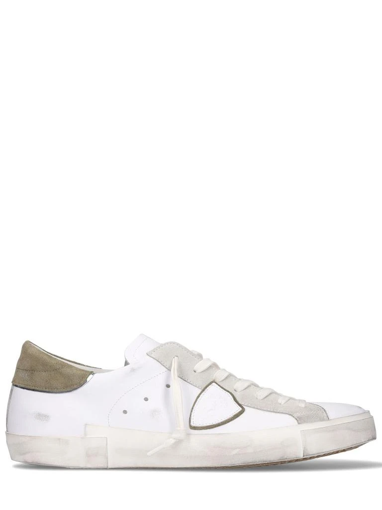 商品PHILIPPE MODEL|Prsx Veau Broderie Leather Sneakers,价格¥2099,第1张图片