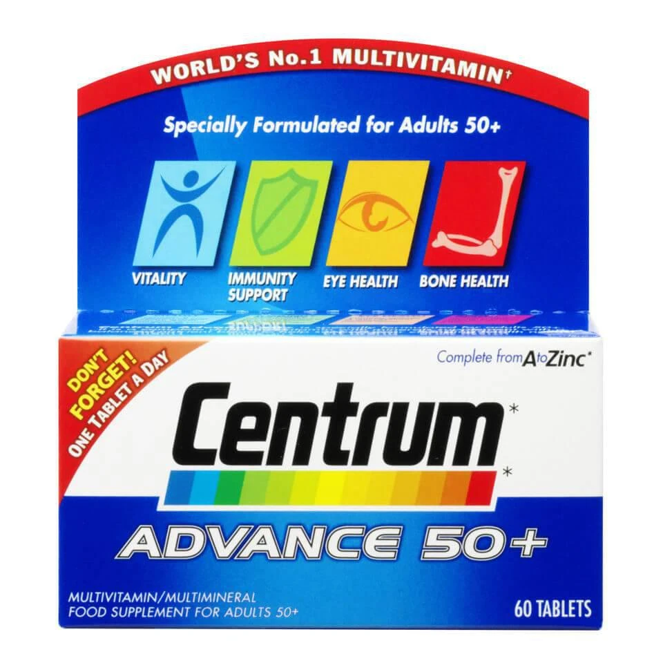 商品Centrum|Centrum Advance 50 Plus Multivitamin Tablets - (60 Tablets),价格¥96,第1张图片