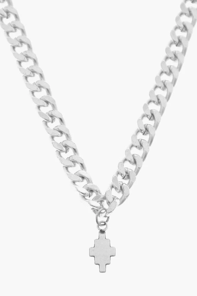 商品Marcelo Burlon|Silver-Tone Effect Chain Necklace With Pendant,价格¥996,第2张图片详细描述