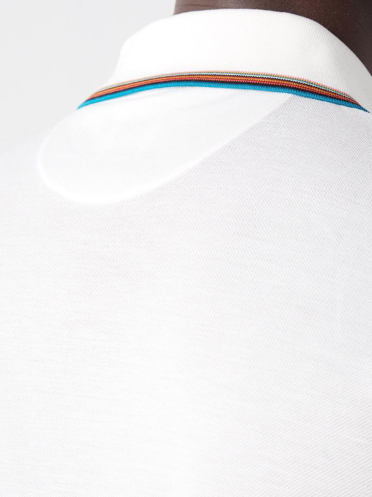 Signature stripe cotton-piqué polo shirt商品第3张图片规格展示