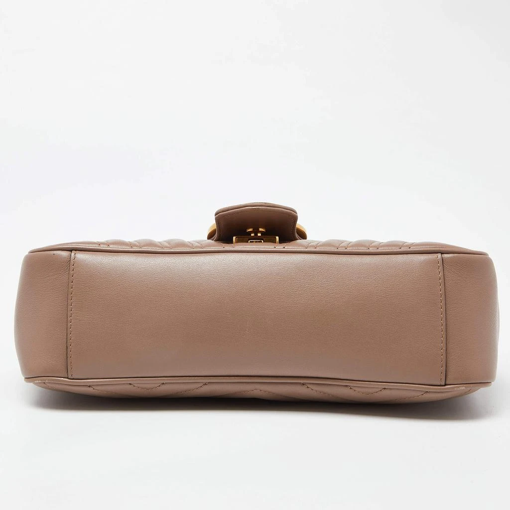 Gucci Beige Matelassé Leather Small GG Marmont Shoulder Bag 商品