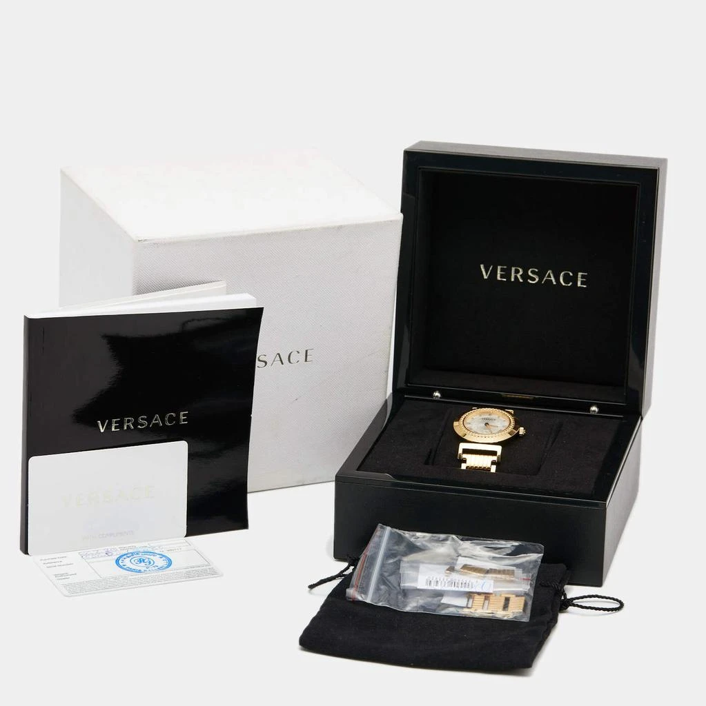 Versace Silver Rose Gold Plated Stainless Steel Vanity P5Q Women's Wristwatch 35 mm 商品
