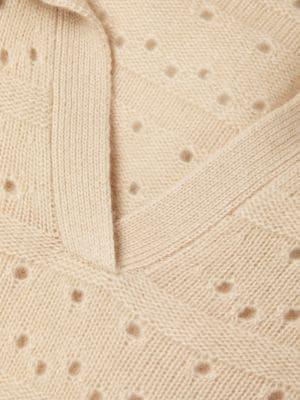 商品Tahari|Eyelet Cashmere Sweater,价格¥981,第6张图片详细描述