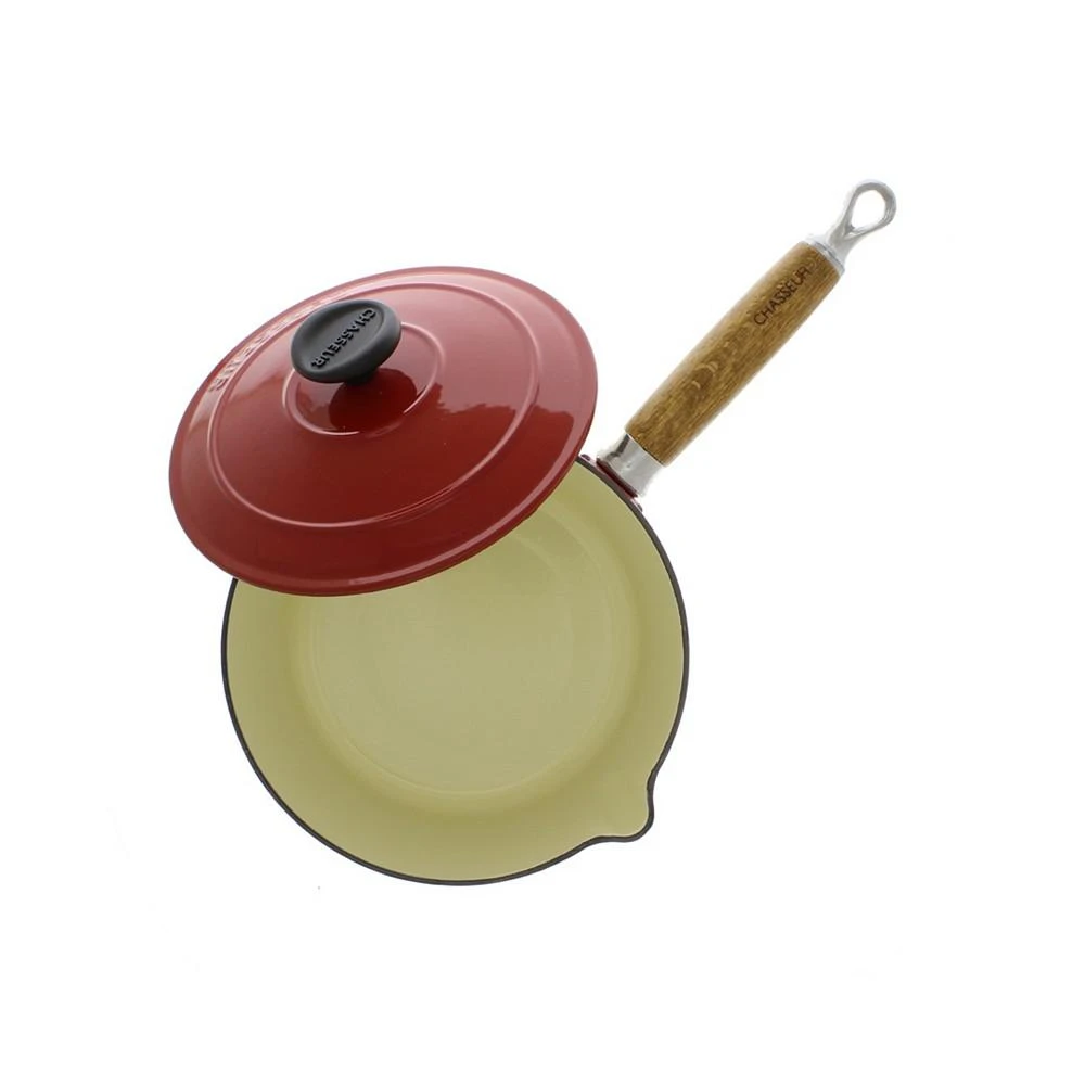 商品Chasseur|French Enameled Cast Iron 2.5 Qt. Saucepan, Lid & Wood Handle,价格¥1503,第3张图片详细描述