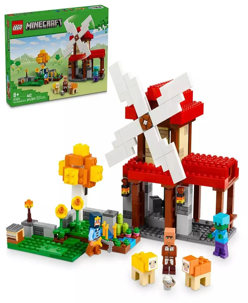 商品LEGO|Minecraft The Windmill Farm Buildable Video Game Toy 21262, 462 Pieces,价格¥329,第1张图片