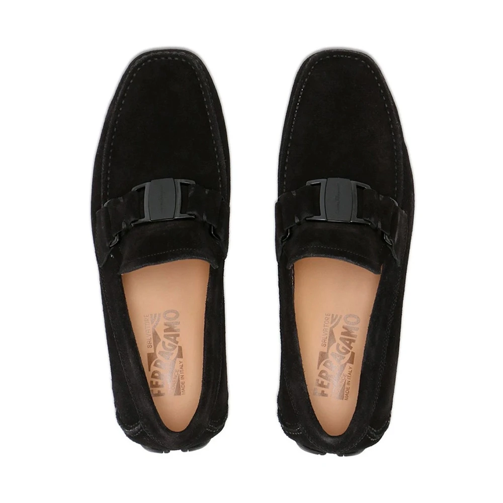 SALVATORE FERRAGAMO 男士黑色乐福鞋 0582692 商品