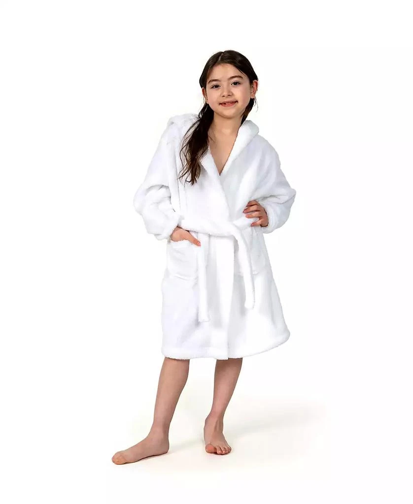 商品Linum Home Textiles|Kids Super Plush Double Brushed Hooded Polyester Bathrobe,价格¥311,第4张图片详细描述