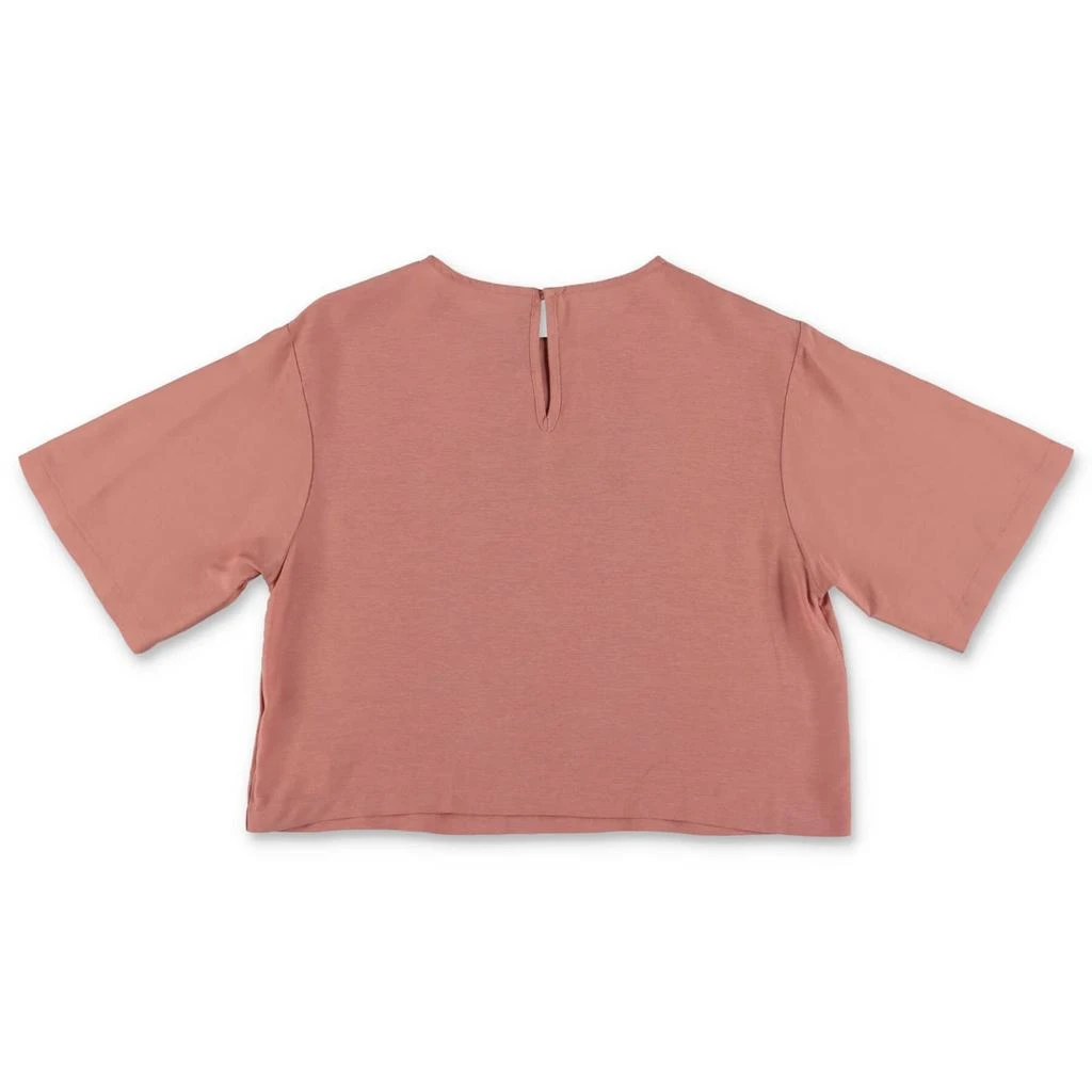 商品EMILIO PUCCI|Emilio Pucci T-shirt Cropped Rosa In Viscosa,价格¥1007,第3张图片详细描述