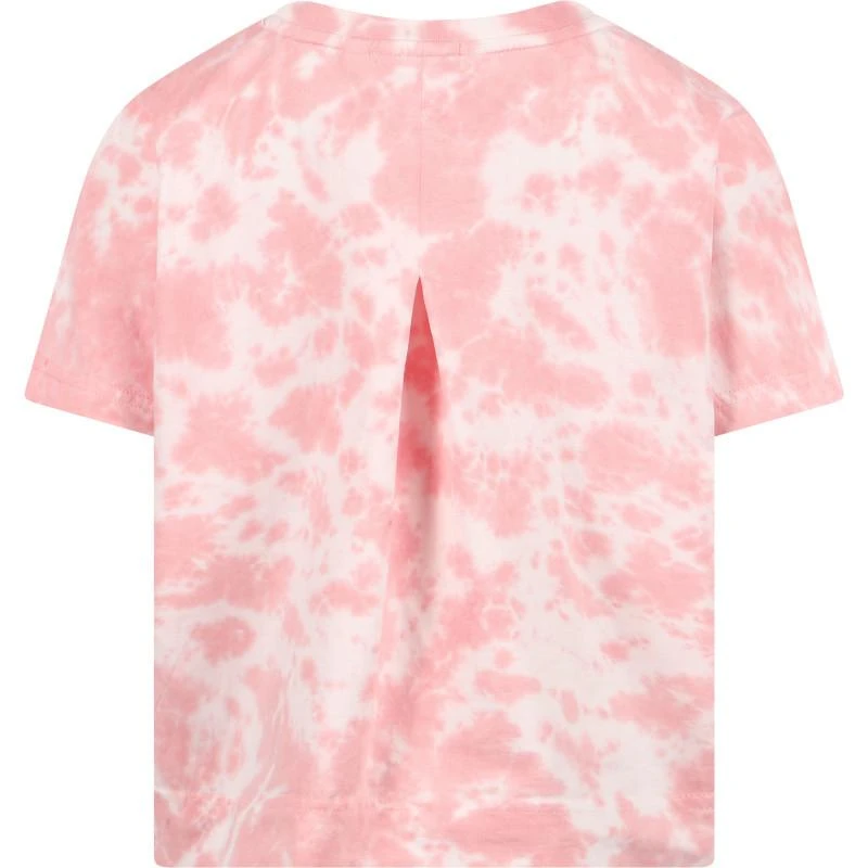 商品Munster|Tie dye logo t shirt in pink and white,价格¥339,第2张图片详细描述
