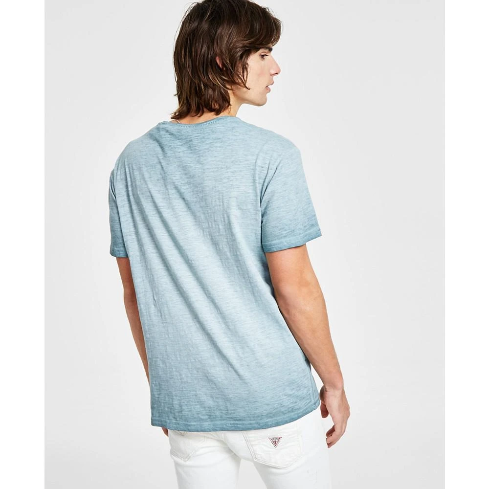 商品GUESS|Men's Cold-Dyed Palm Logo Graphic T-Shirt,价格¥219,第2张图片详细描述