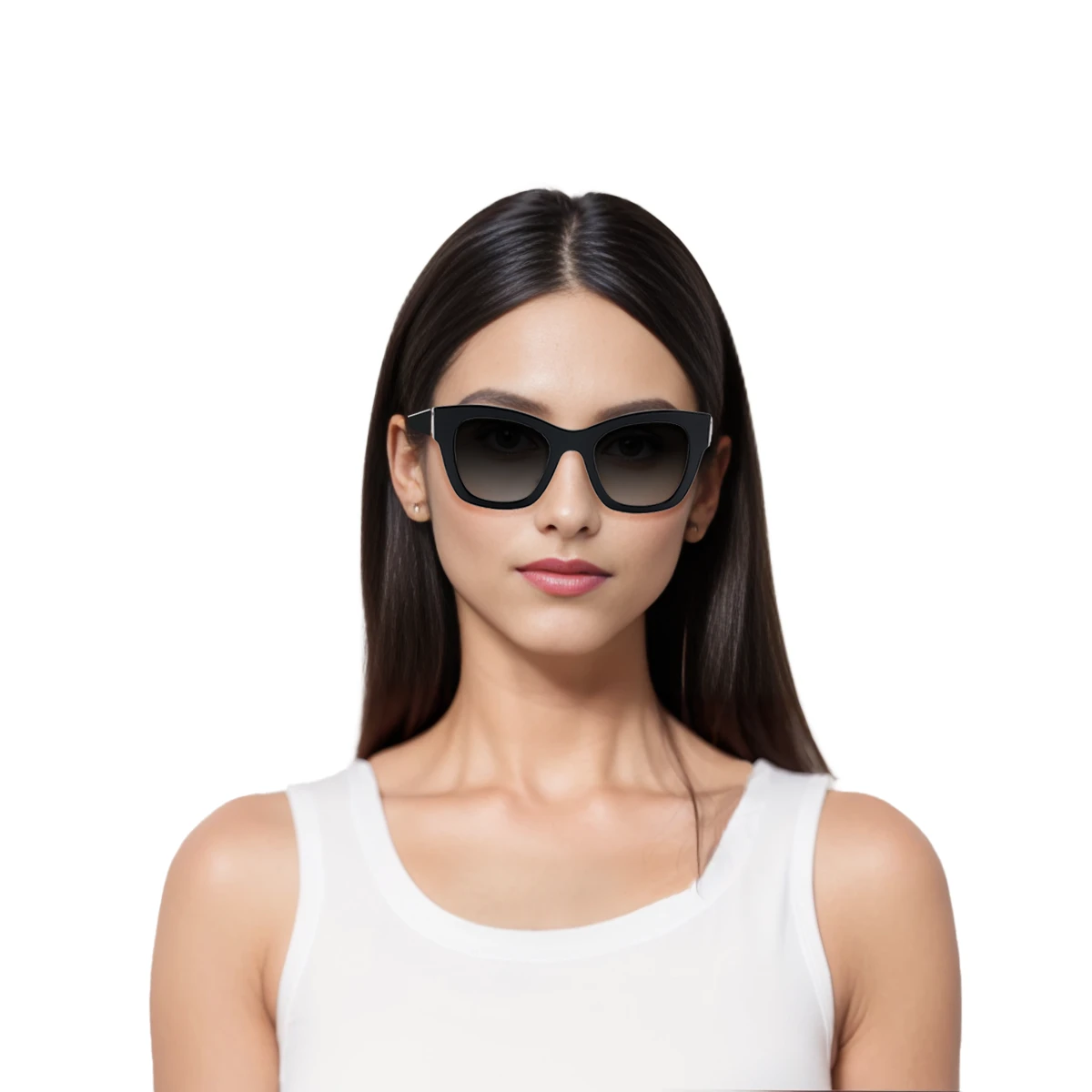 商品[国内直发] Chanel|【可配度数】 香奈儿 方框灰色镜片 爱心墨镜 板材镜架 方形 太阳眼镜 女款 黑色,价格¥3950,第9张图片详细描述