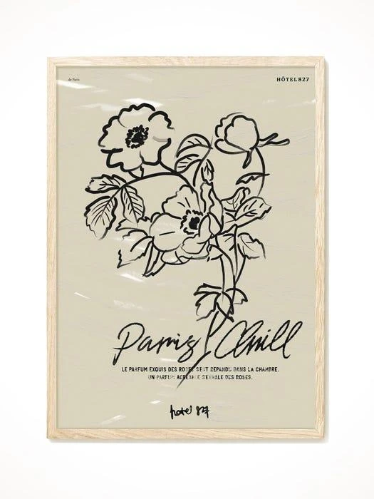 商品HOTEL PARIS CHILL|The Delightful Flower_Art Print,价格¥310,第1张图片