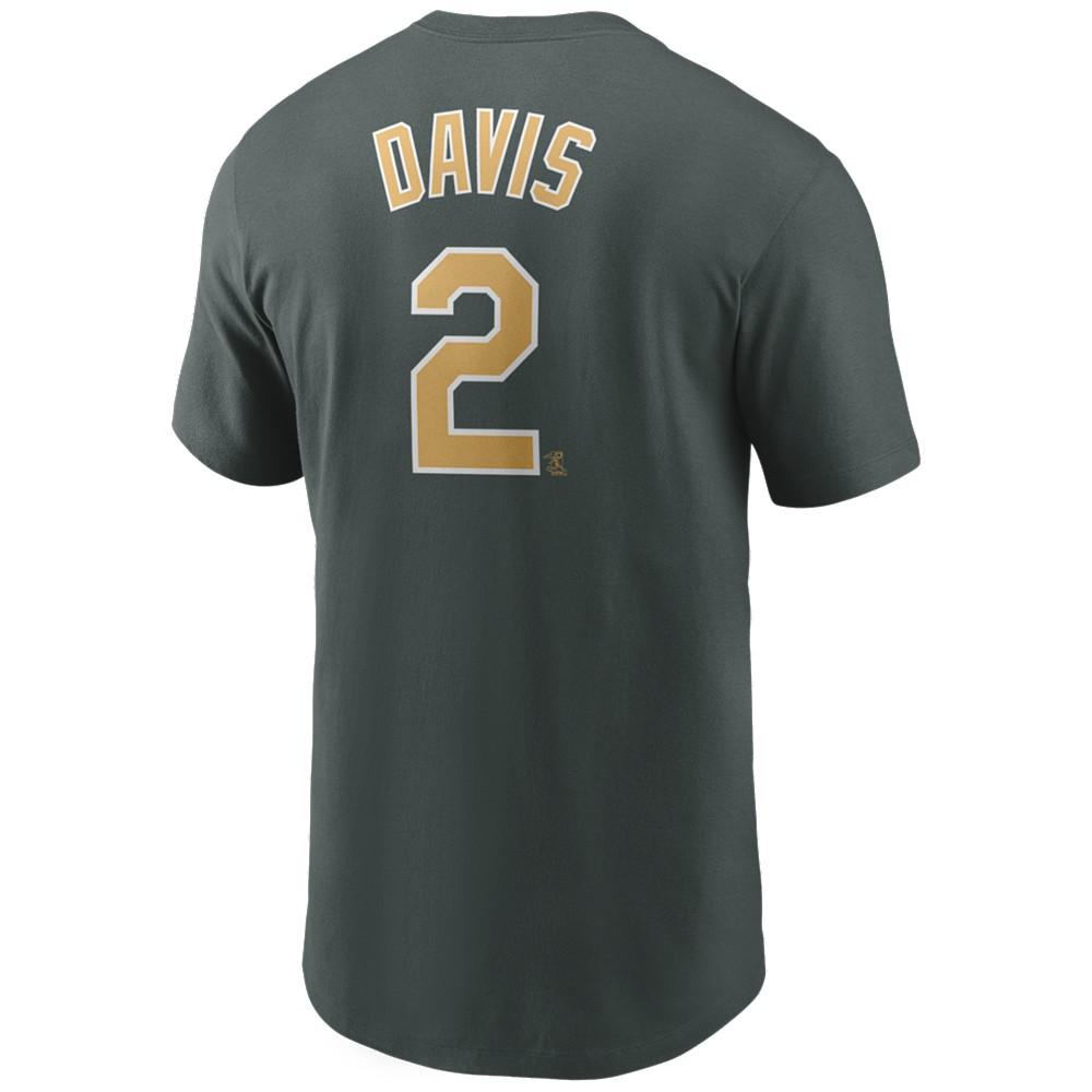 Men's Khris Davis Oakland Athletics Name and Number Player T-Shirt商品第1张图片规格展示