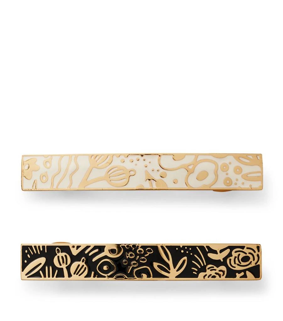 商品Rifle Paper Co|Enamel Tapestry Hair Clip (Set of 2),价格¥250,第1张图片