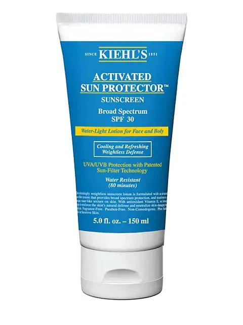 商品Kiehl's|Activated Sun Protector™ Water-Light Lotion For Face & Body SPF 30,价格¥238,第1张图片