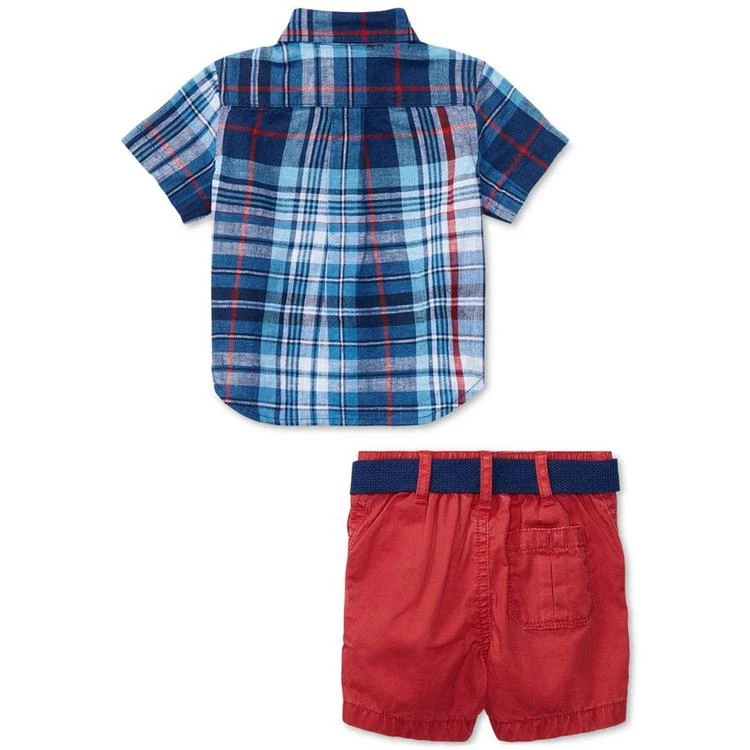 商品Ralph Lauren|Plaid Shirt & Twill Shorts Set, Baby Boys (0-24 months),价格¥276,第3张图片详细描述