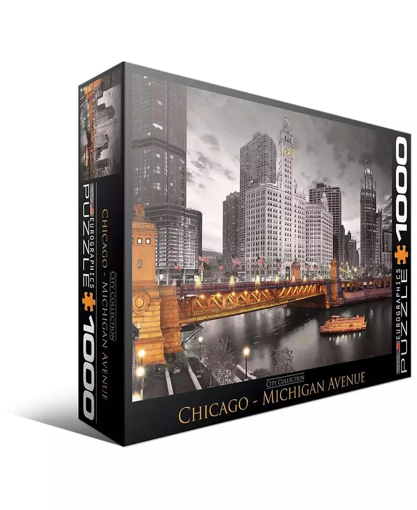 商品Crayola|City Collection - Chicago - Michigan Avenue - 1000 Piece Puzzle,价格¥128,第1张图片