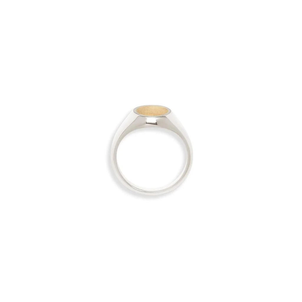 商品MAOR|Maor Meek Ring Oval Top In Silver And Yellow Gold,价格¥3121,第2张图片详细描述