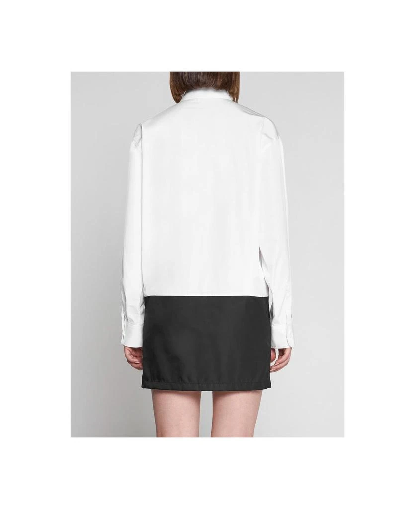 商品Prada|Cotton And Re-nylon Shirt Dress,价格¥9803,第4张图片详细描述