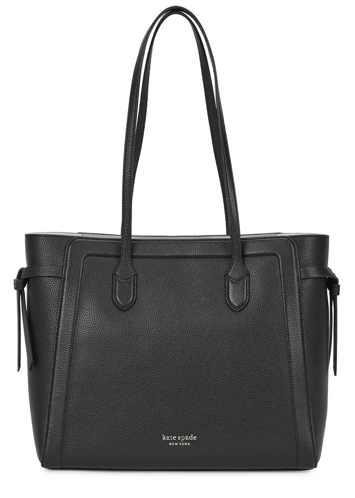 商品Kate Spade|Knott large black leather tote,价格¥2756,第1张图片