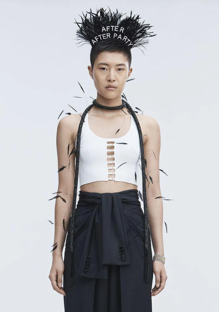 商品Alexander Wang|BRA STRAP CROPPED TANK,价格¥889,第3张图片详细描述
