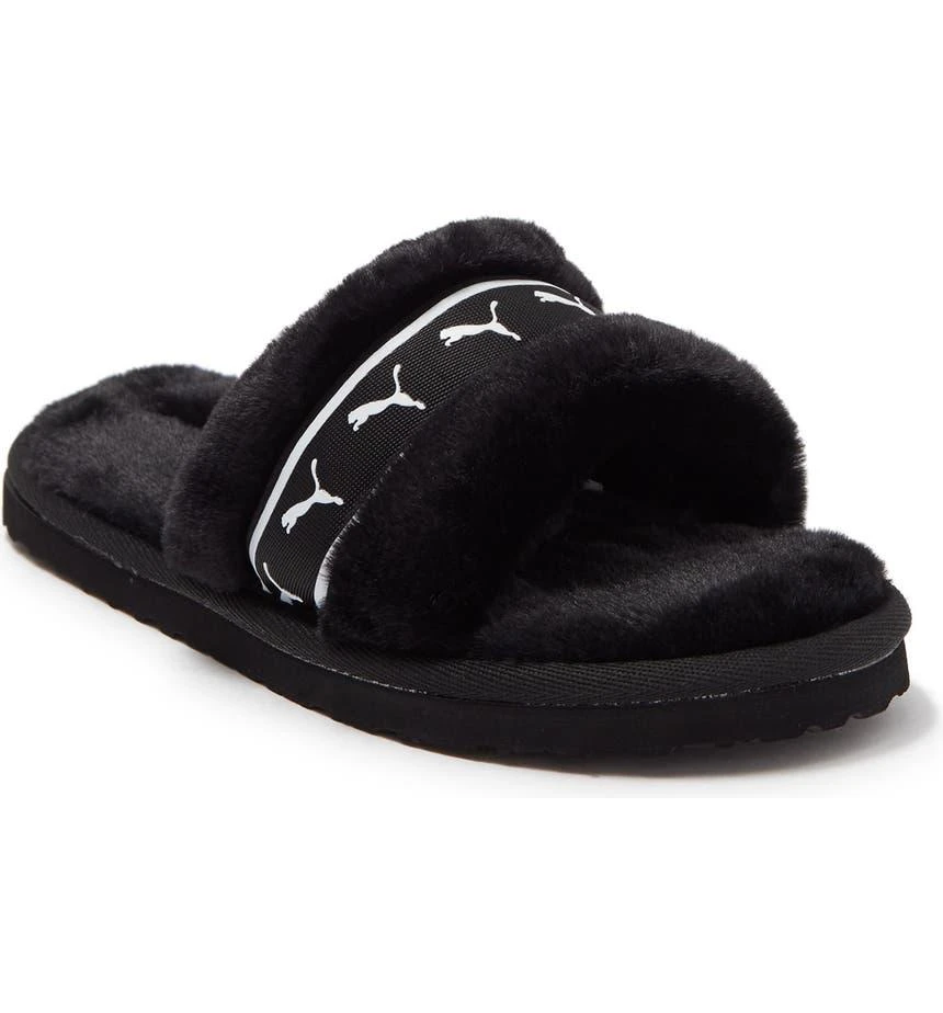 商品Puma|Fluff Remix Faux Fur Slide Sandal,价格¥156,第1张图片