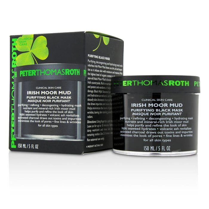 商品Peter Thomas Roth|Peter Thomas Roth 纯净焕新黑泥膜(黑泥能量面膜)爱尔兰千年摩尔泥海藻矿物面膜 清洁毛孔 150ml/5oz,价格¥284,第2张图片详细描述