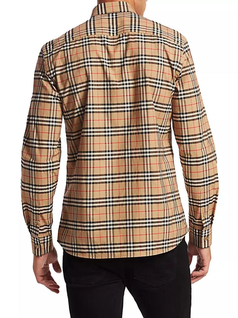 商品Burberry|Simpson Archive Plaid Long-Sleeve Shirt,价格¥4762,第5张图片详细描述