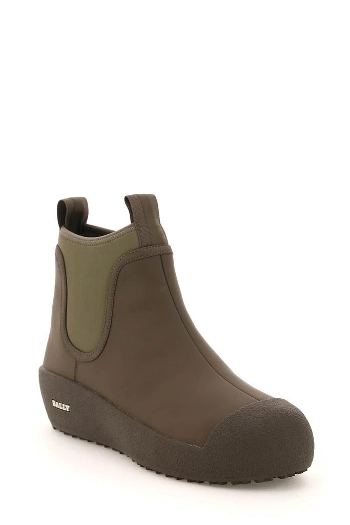 商品Bally|GADEY ANKLE BOOTS IN RUBBER-COATED LEATHER,价格¥1757,第4张图片详细描述