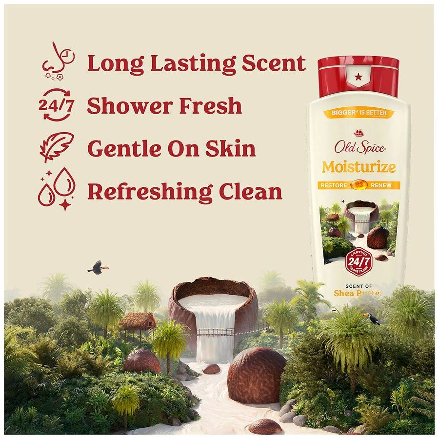 商品Old Spice|Mens Body Wash Shea Butter,价格¥65,第3张图片详细描述