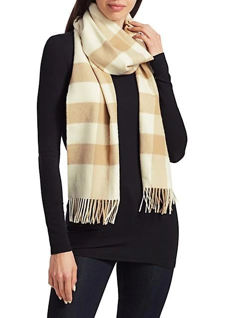 商品Burberry|Check Cashmere Scarf,价格¥4423,第2张图片详细描述