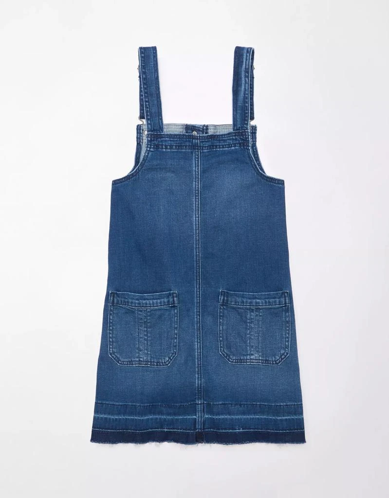 商品AE|AE Denim Button-Up Pinafore Dress,价格¥183,第4张图片详细描述