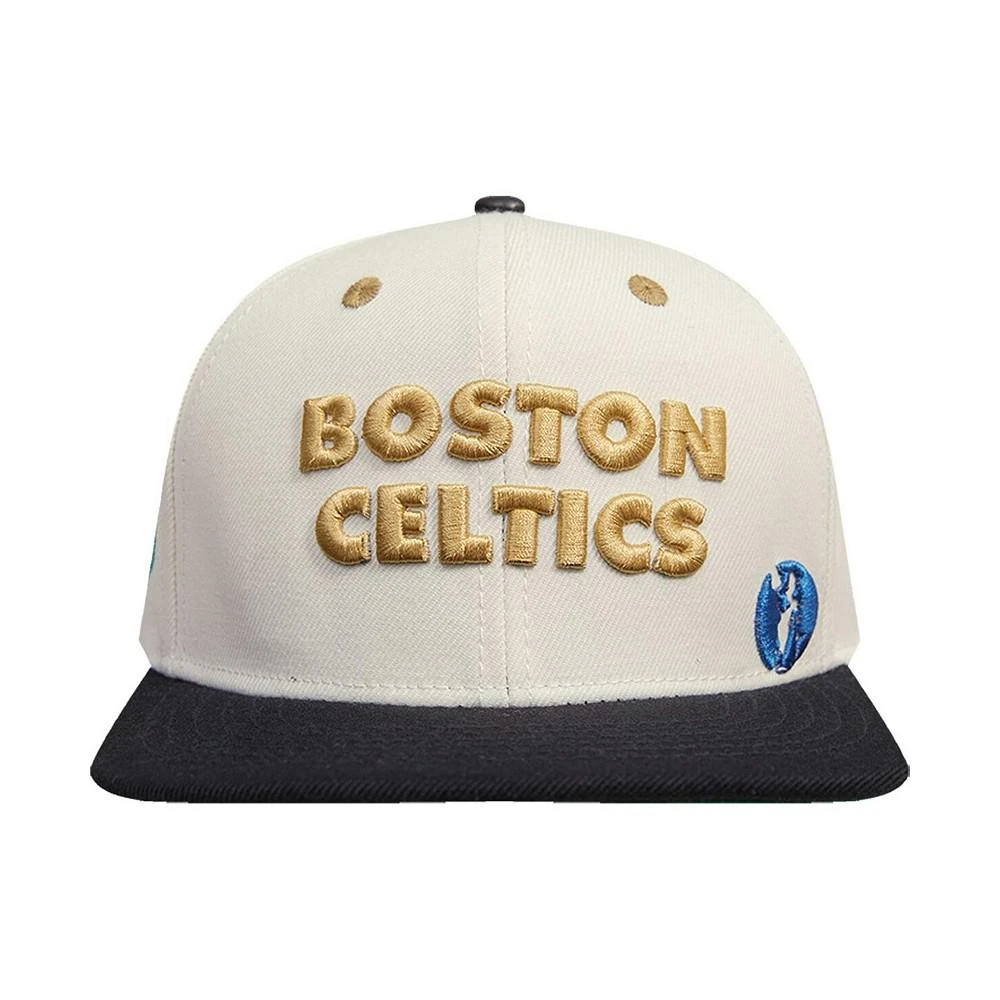 商品Pro Standard|Men's Cream, Black Boston Celtics Album Cover Snapback Hat,价格¥240,第2张图片详细描述