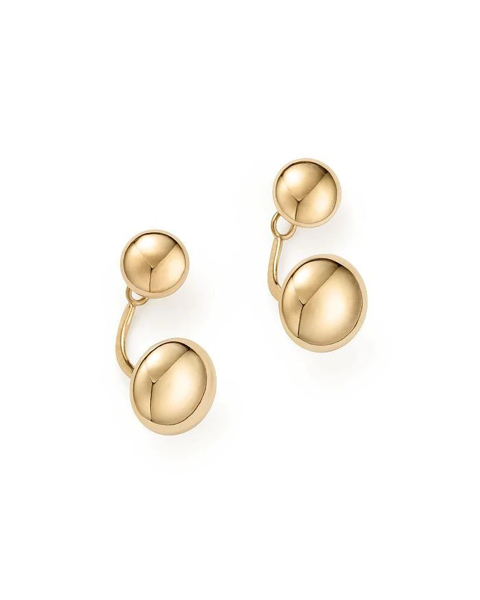 商品Bloomingdale's|14K Yellow Gold Ball Ear Jackets - Exclusive,价格¥6707,第1张图片详细描述