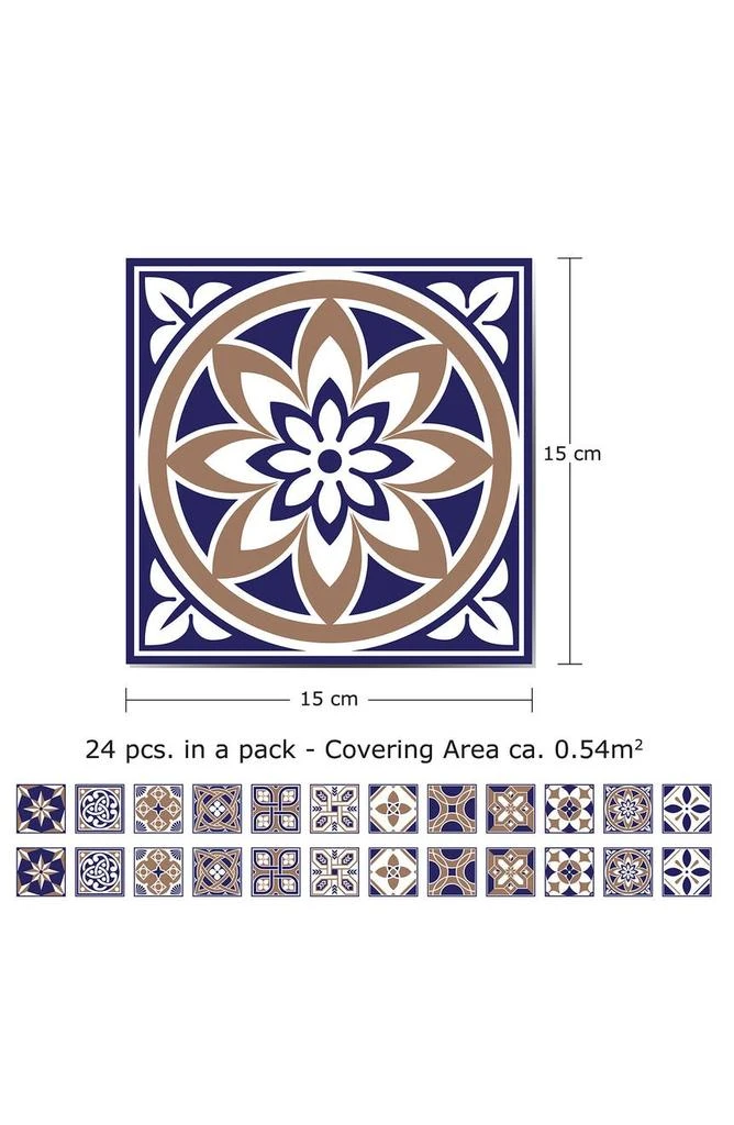 商品WALPLUS|Royal 72-Piece Tile Sticker Set,价格¥239,第5张图片详细描述