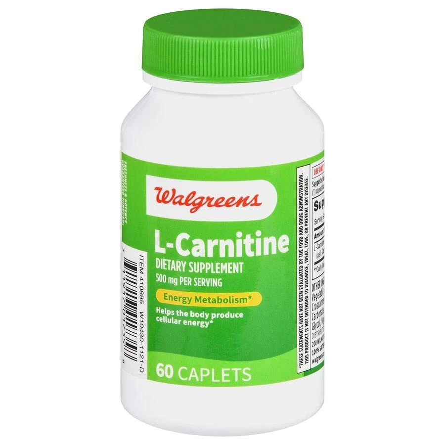 商品Walgreens|L-Carnitine 500 mg Caplets,价格¥166,第1张图片