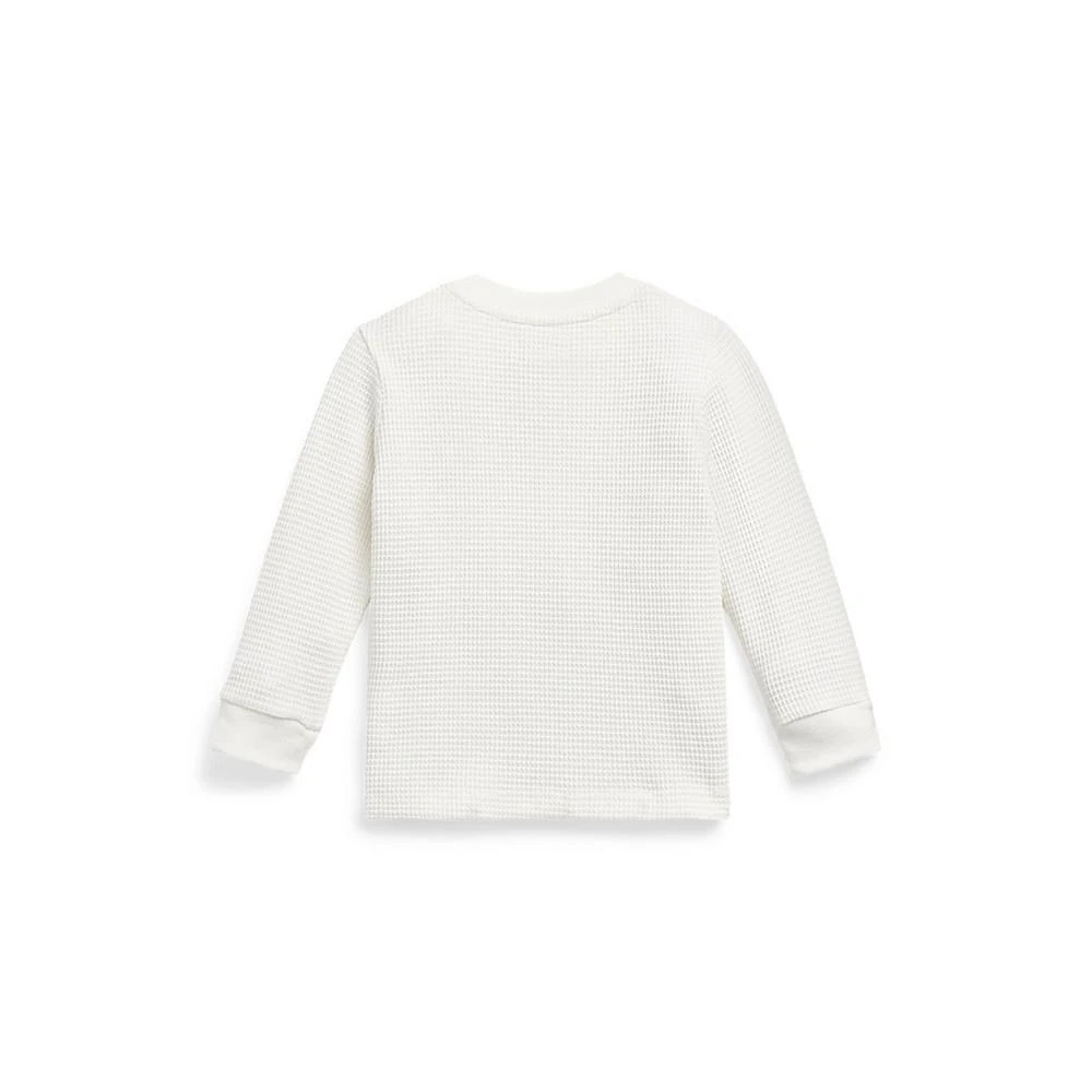 商品Ralph Lauren|Baby Boys Waffle Knit Cotton Long-Sleeve T Shirt,价格¥190,第2张图片详细描述