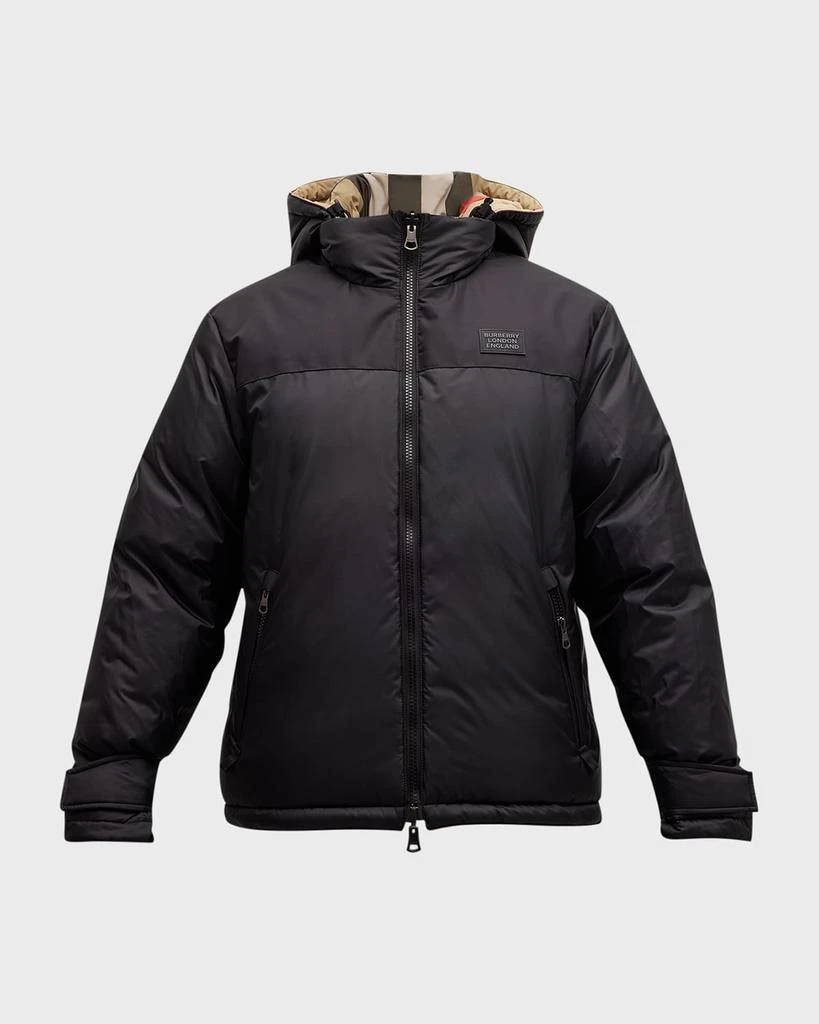 商品Burberry|Men's Rutland Check Nylon Puffer Jacket,价格¥15844,第2张图片详细描述