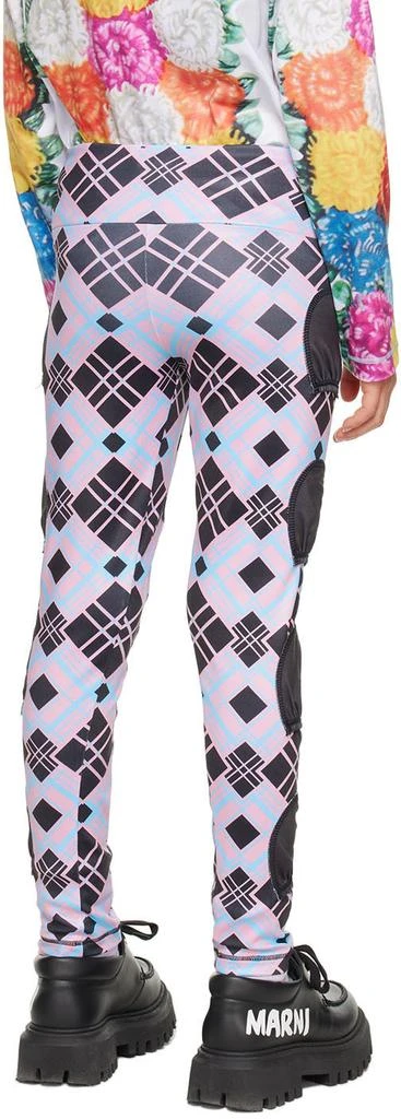 商品CHOPOVA LOWENA|SSENSE Exclusive Kids Pink & Blue 'Tartan Tennis Ball' Leggings,价格¥279,第3张图片详细描述