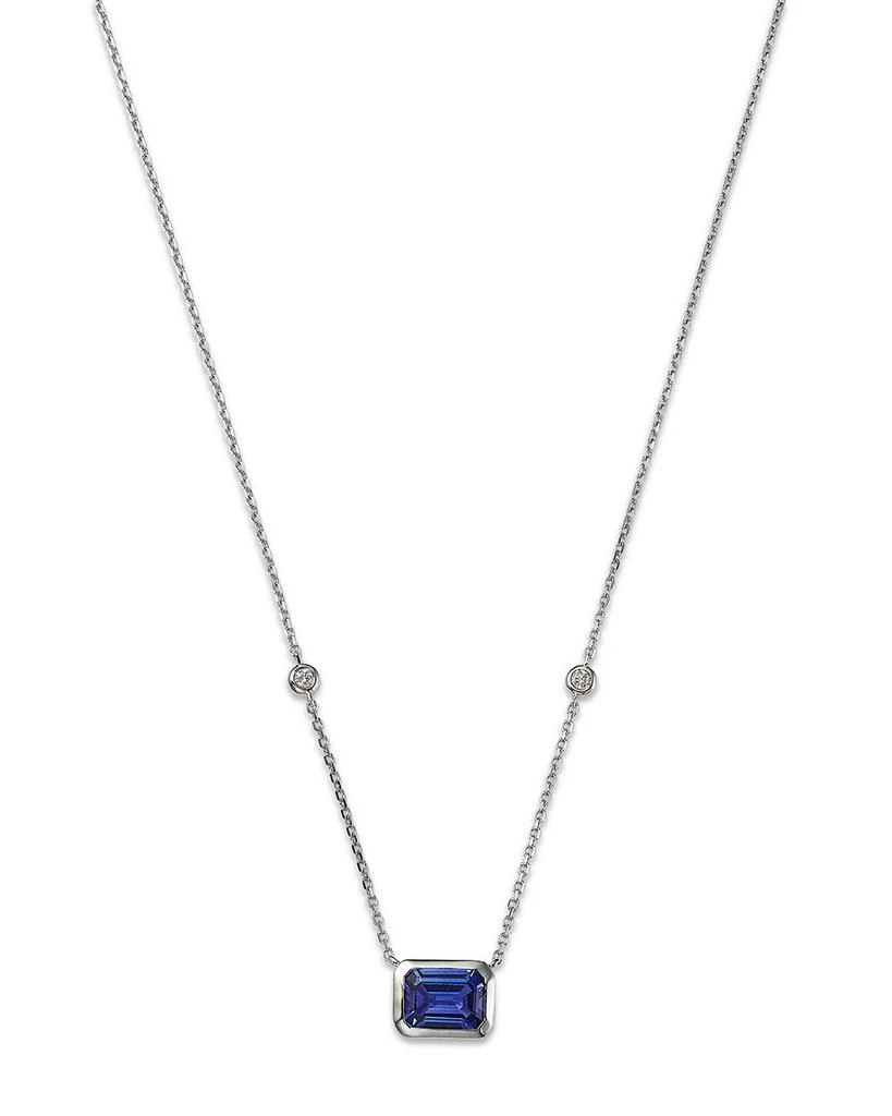 商品Bloomingdale's|Tanzanite & Diamond Pendant Necklace in 14K White Gold, 18" - Exclusive,价格¥19663,第1张图片